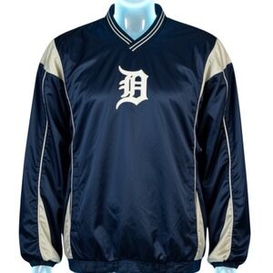 Detroit Tigers MLB G-III Sports Navy Blue Pullover Windbreaker Jacket Mens XL